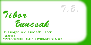 tibor buncsak business card